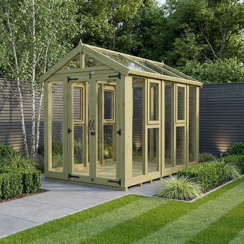 Apex glass greenhouse - greenhouse, all