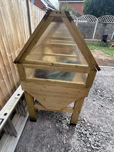 Wooden raised cold frame - wooden,