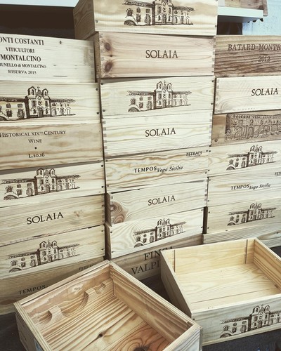 Wooden wine box - wooden, -3
