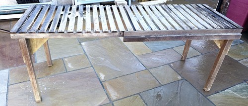 Long wooden potting slatted - potting,