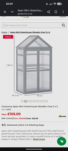 Outsunny apex mini greenhouse - outsunny,