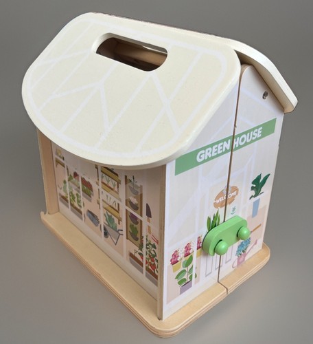 Little town wooden - town, greenhouse