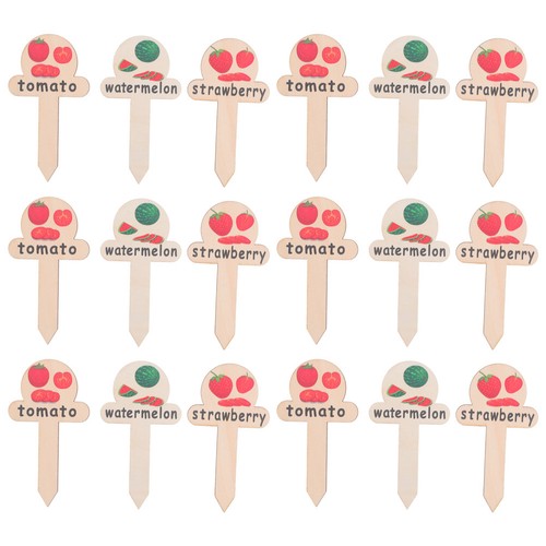 Pcs wooden label stakes - wooden,