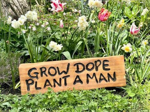 Handmade wooden grow dope - wooden,